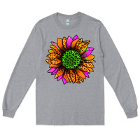 Heather Grey halloween sunflower Long Sleeve Tee - Jasminsmagicworld
