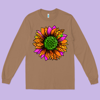 Halloween Sunflower Long Sleeve Tee Designed By Jasminsmagicworld