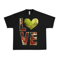 Black softball love Urban Heavy Tee - JahusDesignShop