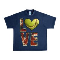 Navy softball love Urban Heavy Tee - JahusDesignShop