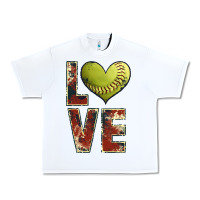 White softball love Urban Heavy Tee - JahusDesignShop
