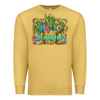 Antique Gold hello summer pineapple Premium Sweatshirt - BarkalooDesign