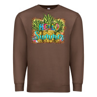 Chestnut hello summer pineapple Premium Sweatshirt - BarkalooDesign