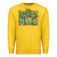 Lemon hello summer pineapple Premium Sweatshirt - BarkalooDesign