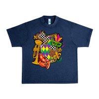 Navy mississippi map mardi gras Urban Heavy Tee - AdoDesignShop