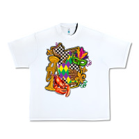 White mississippi map mardi gras Urban Heavy Tee - AdoDesignShop