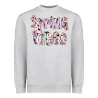 Heather Grey spring vibes Heavyweight Sweatshirt - Artiststas