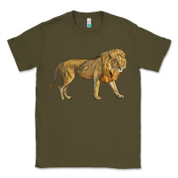 Army Green lion Classic Tee - LillyAllenDesigns