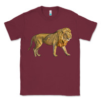 Burgundy lion Classic Tee - LillyAllenDesigns
