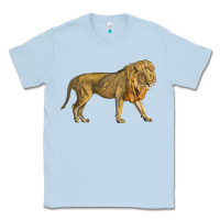 Dusty Blue lion Classic Tee - LillyAllenDesigns