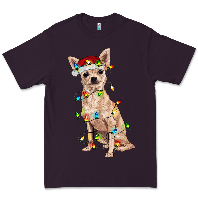 Chihuahua With Christmas Lights Premium Tee by RanaPortraitStore | Teevron