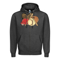 Charcoal Heather softball Zipper Hoodie - MaliasSmallBusiness