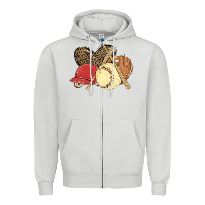 Softball Zipper Hoodie by MaliasSmallBusiness | Teevron