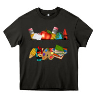Asphalt teacher name frame custom Heavy Core Tee - texasbilliewilder
