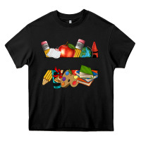 Black teacher name frame custom Heavy Core Tee - texasbilliewilder