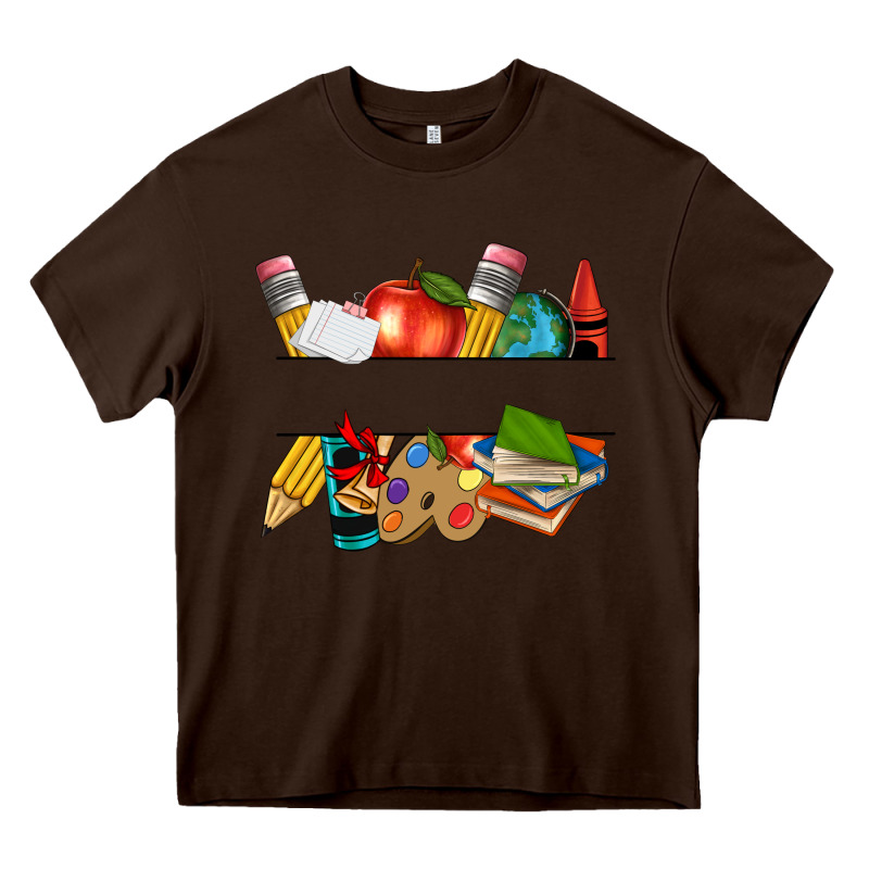 Teacher Name Frame Custom Heavy Core Tee by texasbilliewilder | Teevron