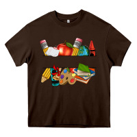 Chocolate Brown teacher name frame custom Heavy Core Tee - texasbilliewilder