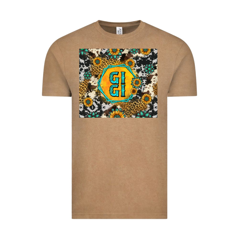 Gigi Sunflower Turquoise Vintage Tee by Jasminsmagicworld | Teevron