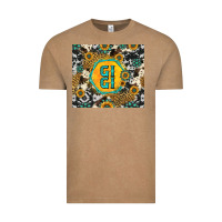 Vintage Coffee gigi sunflower turquoise Vintage Tee - Jasminsmagicworld