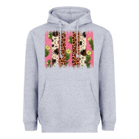 Heather Grey cactus leopard cowhide brush stroke Heavyweight Hoodie - Artiststas