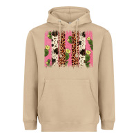 Mushroom cactus leopard cowhide brush stroke Heavyweight Hoodie - Artiststas