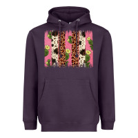 Plum cactus leopard cowhide brush stroke Heavyweight Hoodie - Artiststas