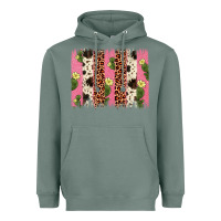Sage cactus leopard cowhide brush stroke Heavyweight Hoodie - Artiststas