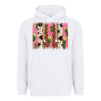 White cactus leopard cowhide brush stroke Heavyweight Hoodie - Artiststas