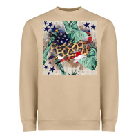 Mushroom statue of liberty leopard Heavyweight Sweatshirt - BundleAndBundleShop
