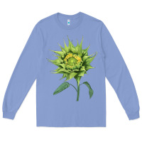 Colony Blue sun fill green green sunflower Long Sleeve Tee - LillyAllenDesigns