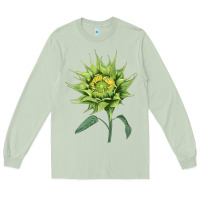 Matcha sun fill green green sunflower Long Sleeve Tee - LillyAllenDesigns