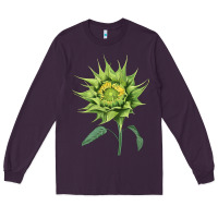 Plum sun fill green green sunflower Long Sleeve Tee - LillyAllenDesigns