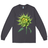 Smoke sun fill green green sunflower Long Sleeve Tee - LillyAllenDesigns