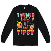 Black tanned tattled and tipsy Long Sleeve Tee - JahusDesignShop