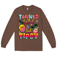 Chestnut tanned tattled and tipsy Long Sleeve Tee - JahusDesignShop