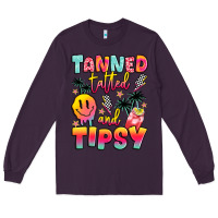 Plum tanned tattled and tipsy Long Sleeve Tee - JahusDesignShop
