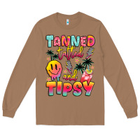 Toasted Coconut tanned tattled and tipsy Long Sleeve Tee - JahusDesignShop