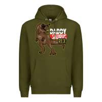 Army Green DADDY SAURUS REX Premium Hoodie - Bettercallsaul