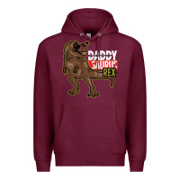 Burgundy DADDY SAURUS REX Premium Hoodie - Bettercallsaul