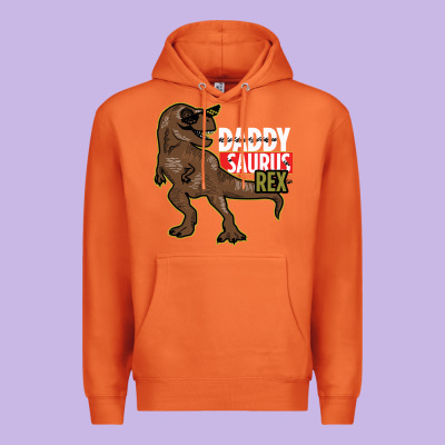 Daddy Saurus Rex Premium Hoodie Designed By Bettercallsaul