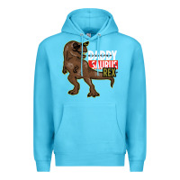 Ocean Blue DADDY SAURUS REX Premium Hoodie - Bettercallsaul