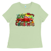 Matcha merry christmas truck Ladies Tee - Zillion Design Studio