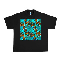 Black turquoise leopard seamless pattern Urban Heavy Tee - BundleAndBundleShop