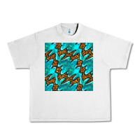 Lunar Rock turquoise leopard seamless pattern Urban Heavy Tee - BundleAndBundleShop