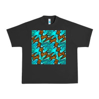 Pigment Black turquoise leopard seamless pattern Urban Heavy Tee - BundleAndBundleShop
