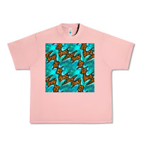 Salmon turquoise leopard seamless pattern Urban Heavy Tee - BundleAndBundleShop