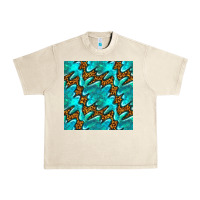 Sandshell turquoise leopard seamless pattern Urban Heavy Tee - BundleAndBundleShop