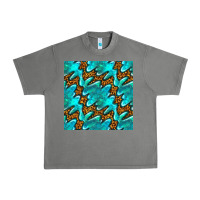 Tornado turquoise leopard seamless pattern Urban Heavy Tee - BundleAndBundleShop