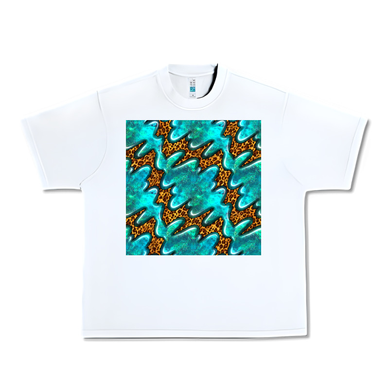 Turquoise Leopard Seamless Pattern Urban Heavy Tee by BundleAndBundleShop | Teevron