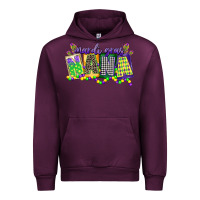 Mauve Wine mardi gras nana Urban Hoodie - CowGirlArtShop